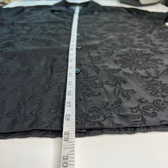 Hello Kitty 50th Anniversary Forever21 Black Y2K Pop Shirt Button Down Size S - Picture 11 of 14